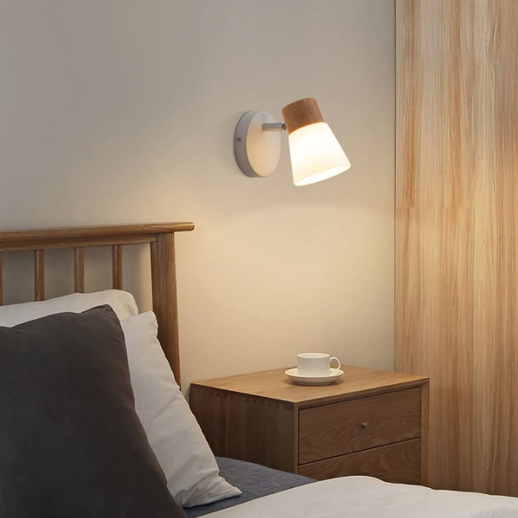 Lampada da Specchio Lampada da toeletta da Bagno sopra Lo Specchio Applique da Parete in Legno Illuminazione da Parete Creativa nordica per corridoio da Letto Trucco