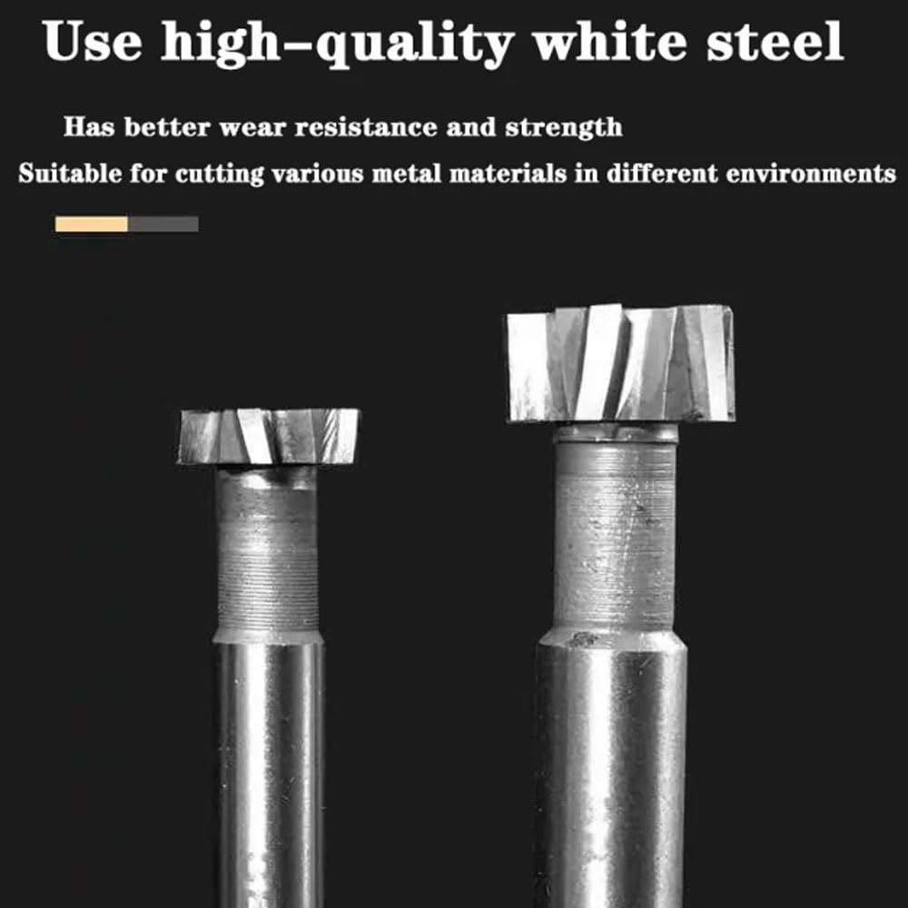 Fresa Per Scanalature A T In HSS - 4x19x10mm, Per Lavorazione Legno E Metall - Codolo Dritto, Alta Precisione - Foto 10