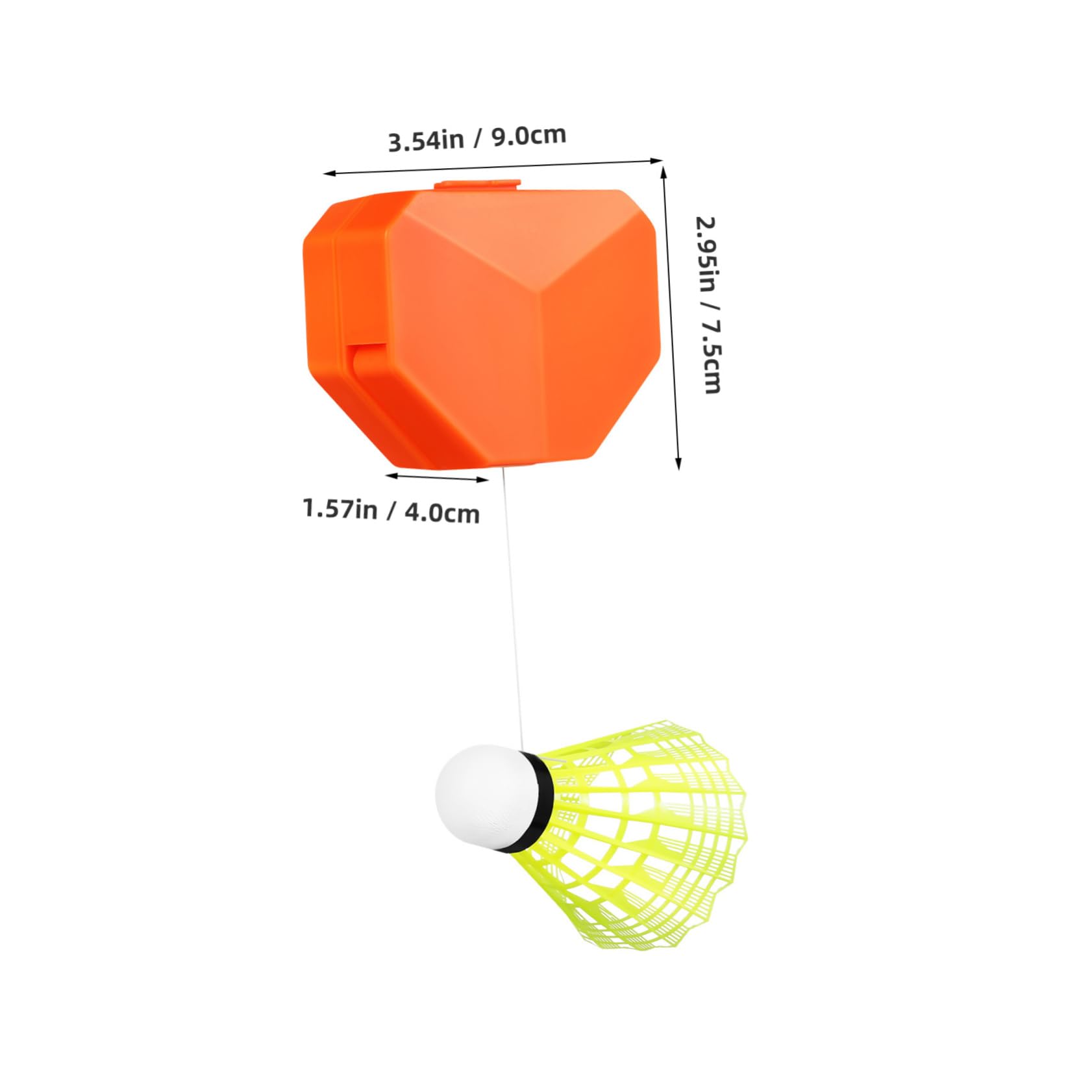 NAMOARLY Badminton Self Training Tool Swing Trainer Portable Net Rebound Training Aid Random Color