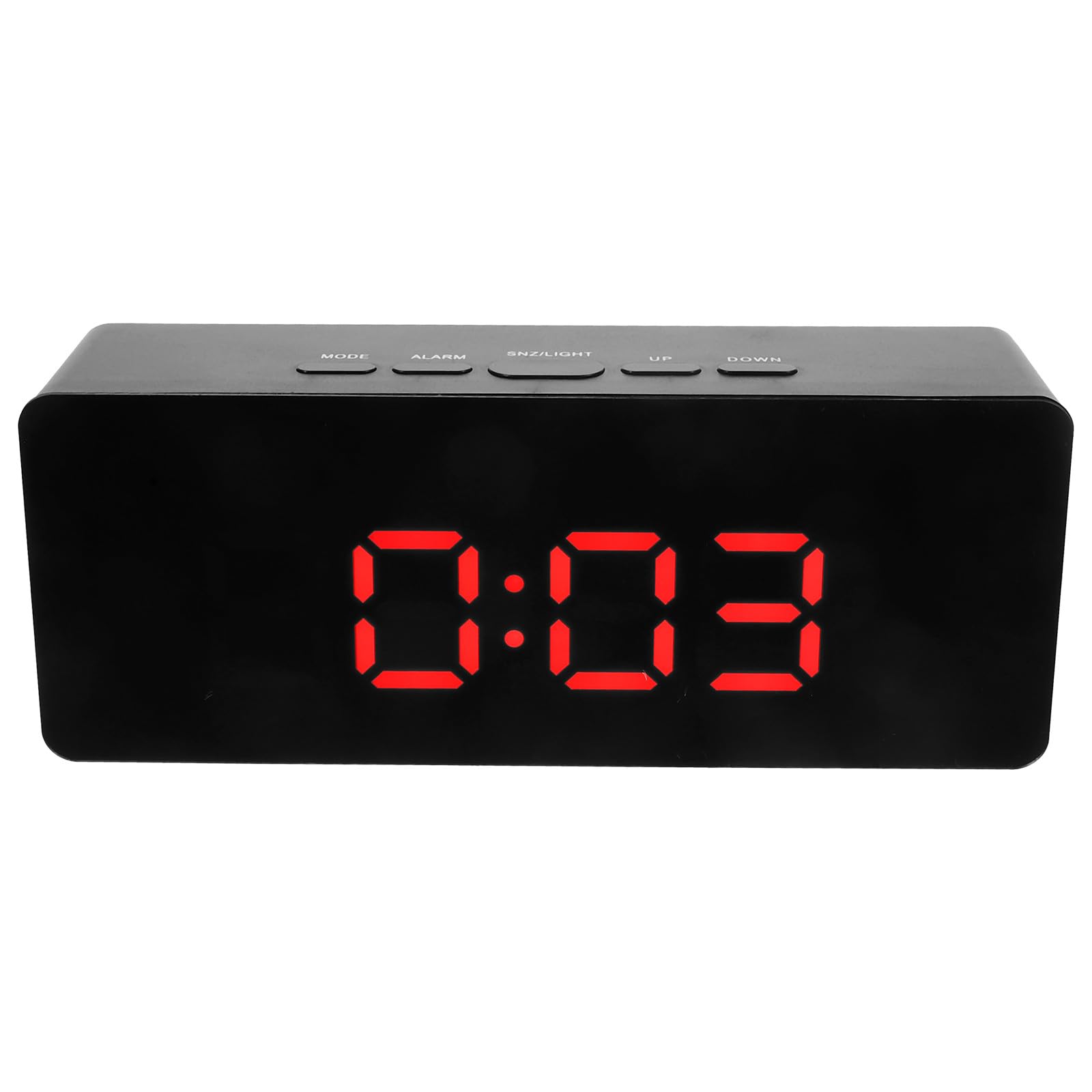 Reloj despertador digital para dormitorio Tofficu con pantalla grande y alarma fácil