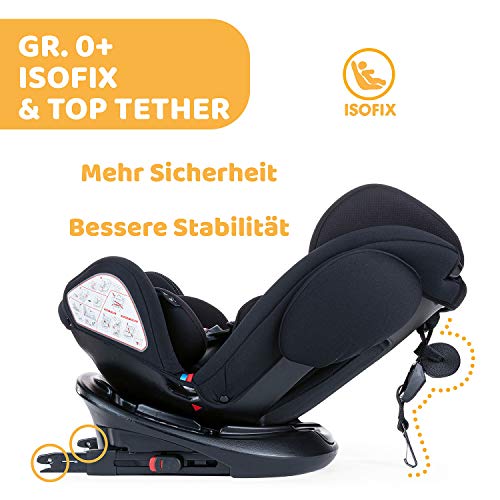 Chicco Unico Plus Auto Kindersitz 360° Drehbar 0-36 kg ISOFIX,  Verstellbarer Kindersitz Gruppe 0-3 von 0-12 Jahren, Verstellbare  Kopfstütze, Seitenschutz und Säuglingseinsatz : Amazon.de: Baby