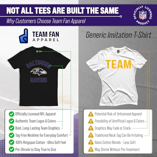Image of NFL Gameday Cotton Blend T-Shirt for Men and Women - Licensed