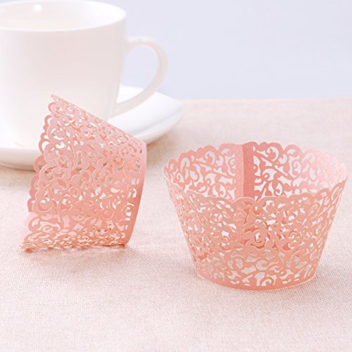 Emballage cupcake rose Tinksky pour masquer les moules de cuisson ternes