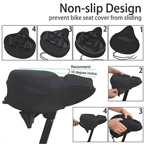 image for BESPORTBLE Bike Saddle Cover Seat Silicone Bicycle Seat Cushion Shock 