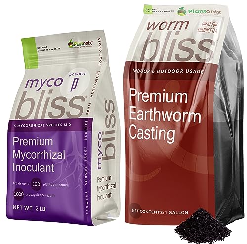 Worm Bliss (1 Gallon) + Myco Bliss Powder (2lbs) Fertilizante Orgánico