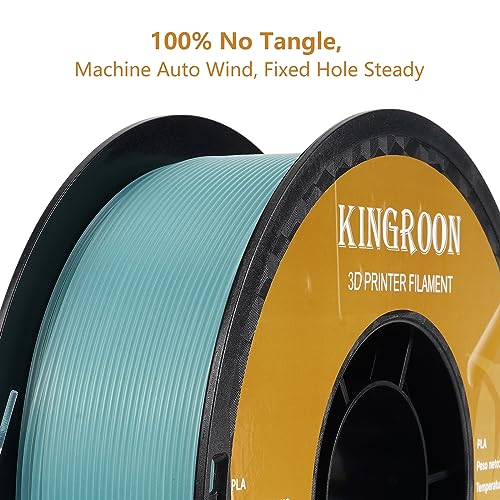 Image of Kingroon Glow in Dark 1.75mm PLA Filament, Fit Most FDM 3D Printers, Dimensional Accuracy + /- 0.03 mm, 1kg Spool(2.2lbs), Luminous PLA 3D Printer Filament - Sky Blue