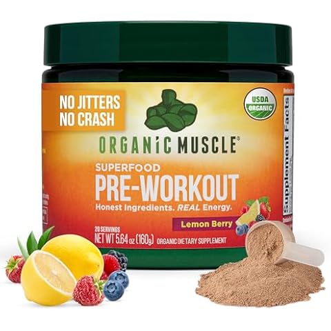 Organic Muscle Superfood Pre Workout Powder Cover