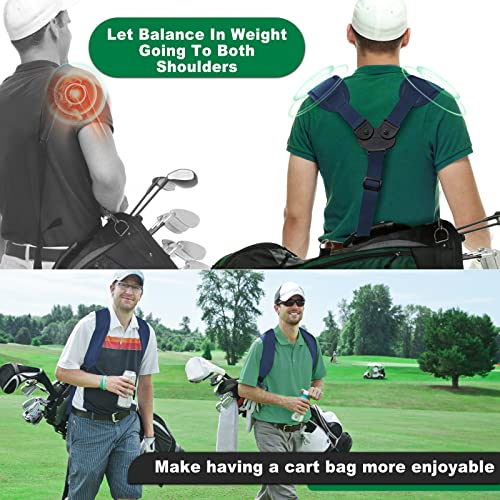 Image of BIG TEETH Golf Bag Straps Swivel Backpack Straps Golf Bag Double Strap, Backpack Straps Replacement Adjustable Bag Strap