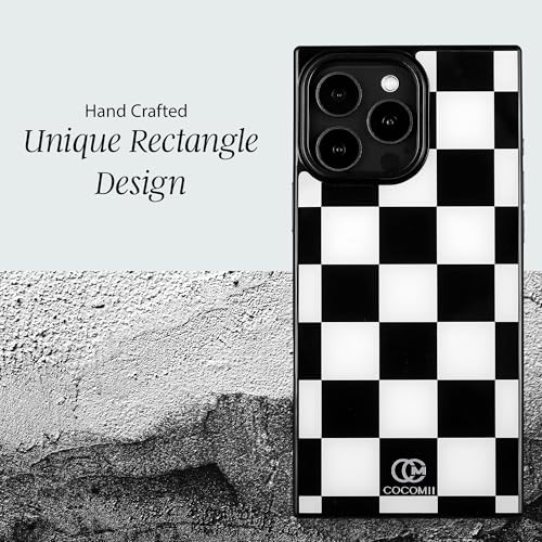 Image of COCOMII Rectangle for iPhone 12 Pro Max Case, Monochrome Checkered
