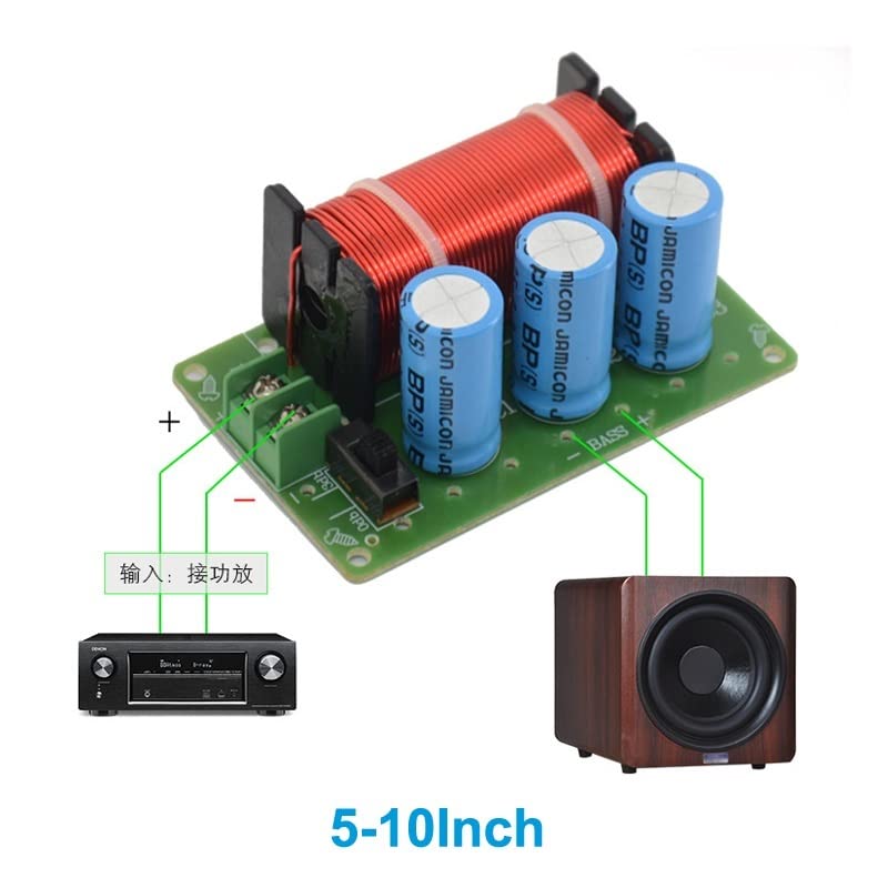 1 PCS 200W Subwoofer Crossover 50Hz Subwoofer Home Theater Stereo Bass Car Audio Bass Crossover Filter