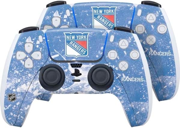 Skinit Decal Gaming Skin Compatible with PS5 Controller - Officially Licensed NHL New York Rangers Home Jersey Design
