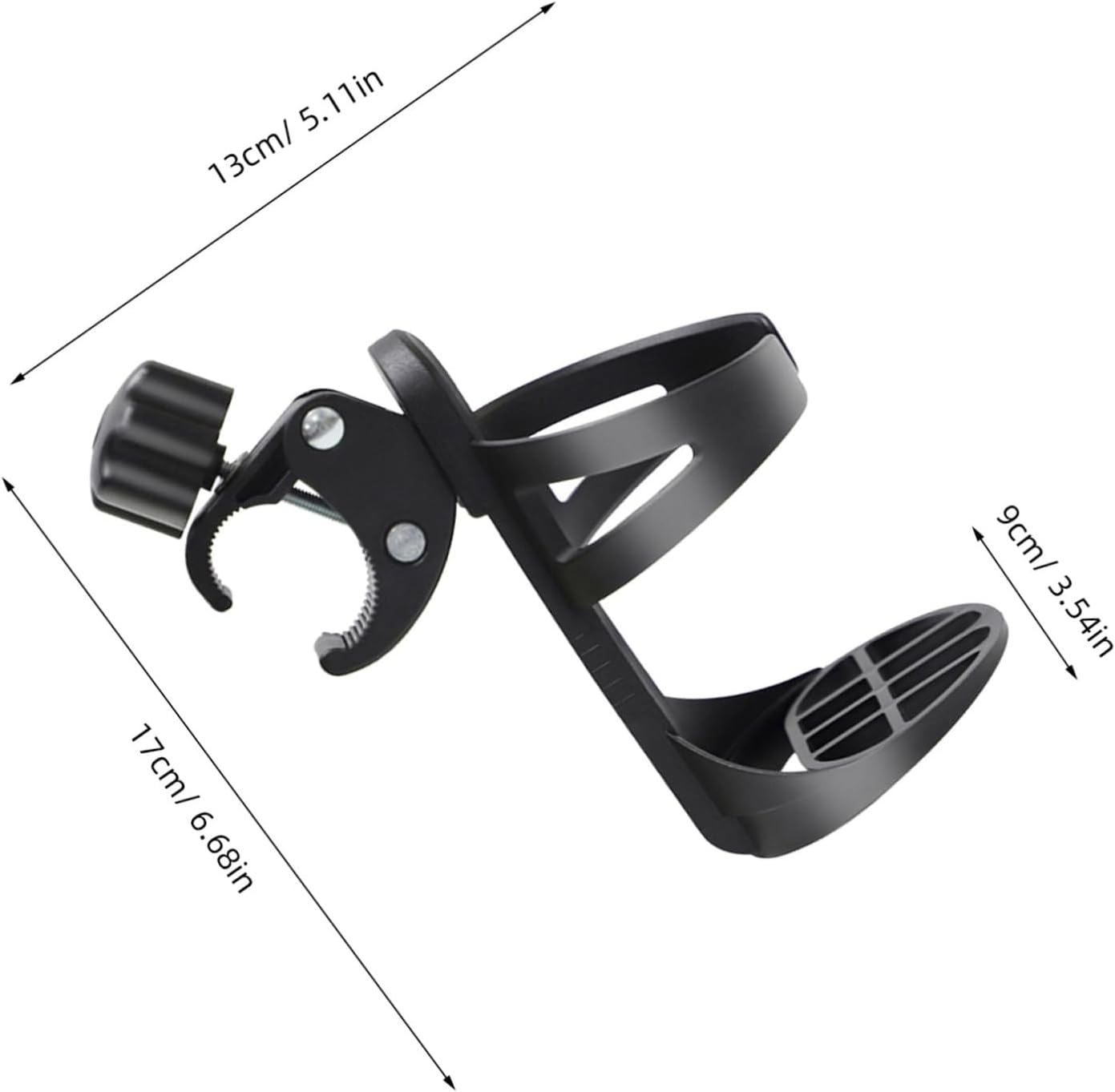 Holibanna Mobility Cup Holder for Walker and Wheelchair, 3pcs Rollator Drink Bottle Holder Compatible with Outdoor Walking, Camping, and Commuter Use