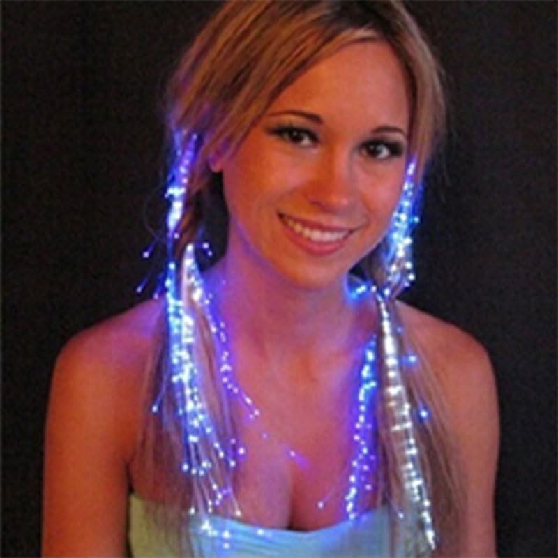 exciting Lives LED Hair Extensions for Parties - Dance Party Fashion Accessory, Gift for Women's Day, Christmas Day, New Year - Sister, Kids, Friends (2 Piece)-image-22
