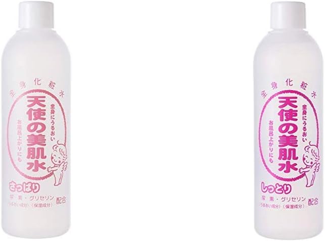 Amazon セット買い 天使の美肌水さっぱり 310ml 天使の美肌水しっとり 310ml 天使の美肌クリーム ビューティー 通販