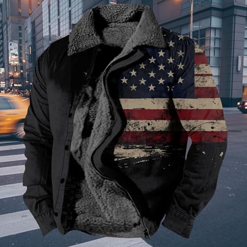 Aimery Men's Western Aztec Fleece Jackets Fashion Casual Retro Ethnic Sherpa Jacket Fall Winter Warm western jackets for men3