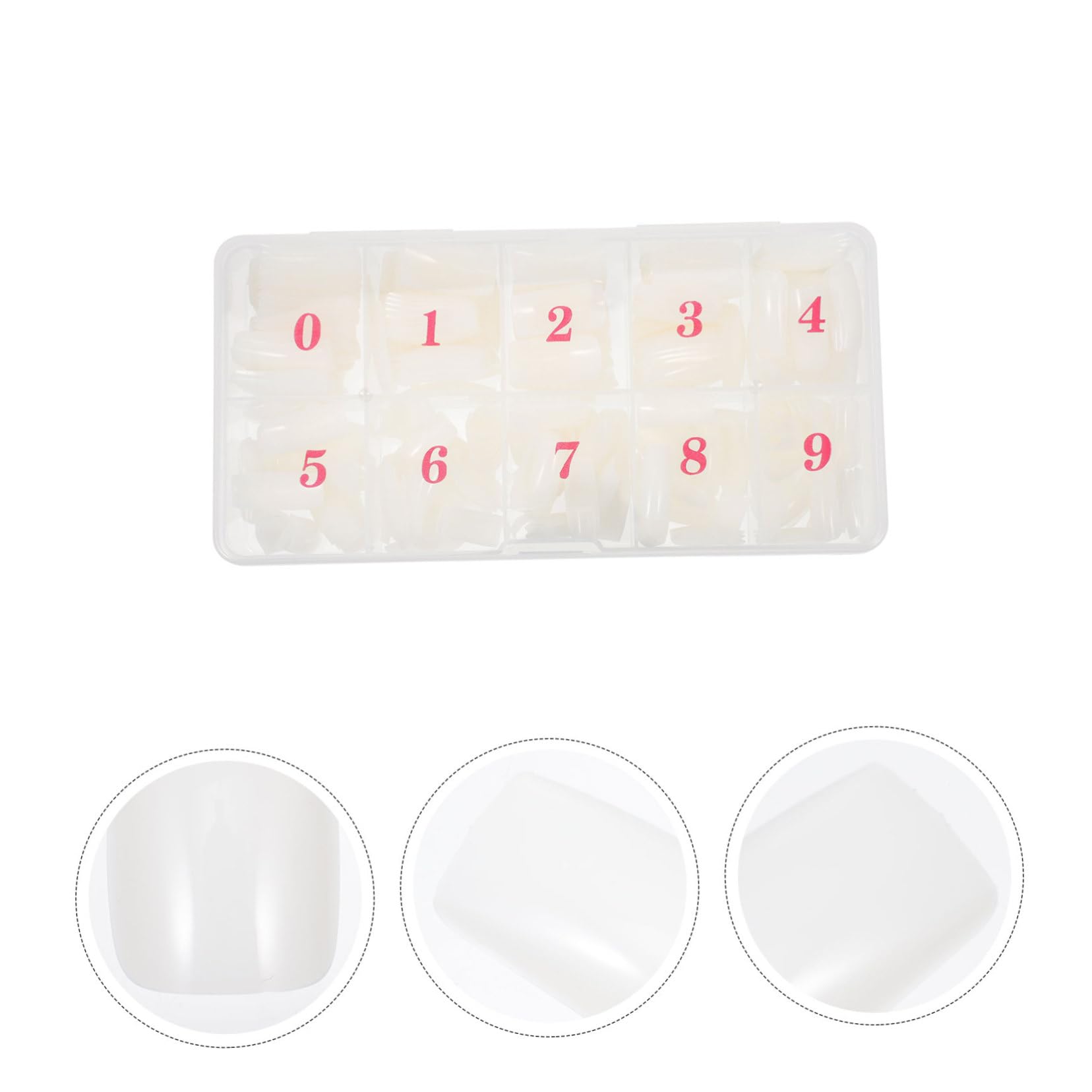 500Pcs Full Cover Fake Nail Tips Durable Manicure Patch for Nail Art Design Natural Color for DIY Salon Use for Fashion Shows and Parties