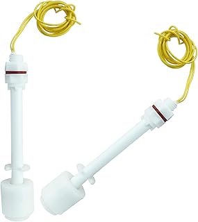 Piutouyar 2 Pack PP Plastic Float Switch, Water Pump Tank Liquid Water Level Sensor