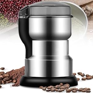 Coffee Bean Grinder Kitchen Grinder 300W Motor 6 Blades Mixers Household Small Grinding Machine Dry Grains Bean Nut Spices, Food Grade Material (no Handle)