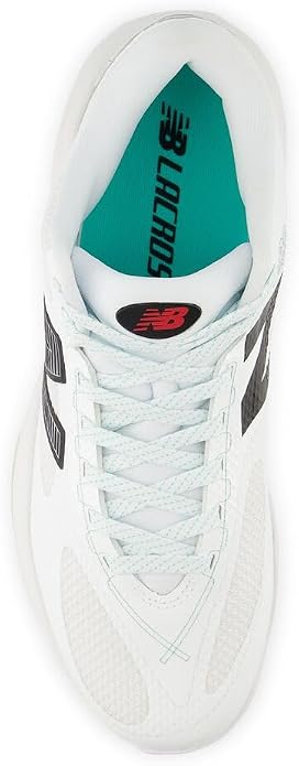 New Balance Men's Freezelx V5 Box Lacrosse Shoe, White/Black, 4