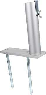 Parliky 1 Peça Base De Guarda-Chuva De Praia Guarda-Chuva Estaca De Chão Brelllashade Spike Suporte De Guarda-Chuva Suporte De Mastro De Bandeira Suporte De Guarda-Chuva Ao Ar Livre Para