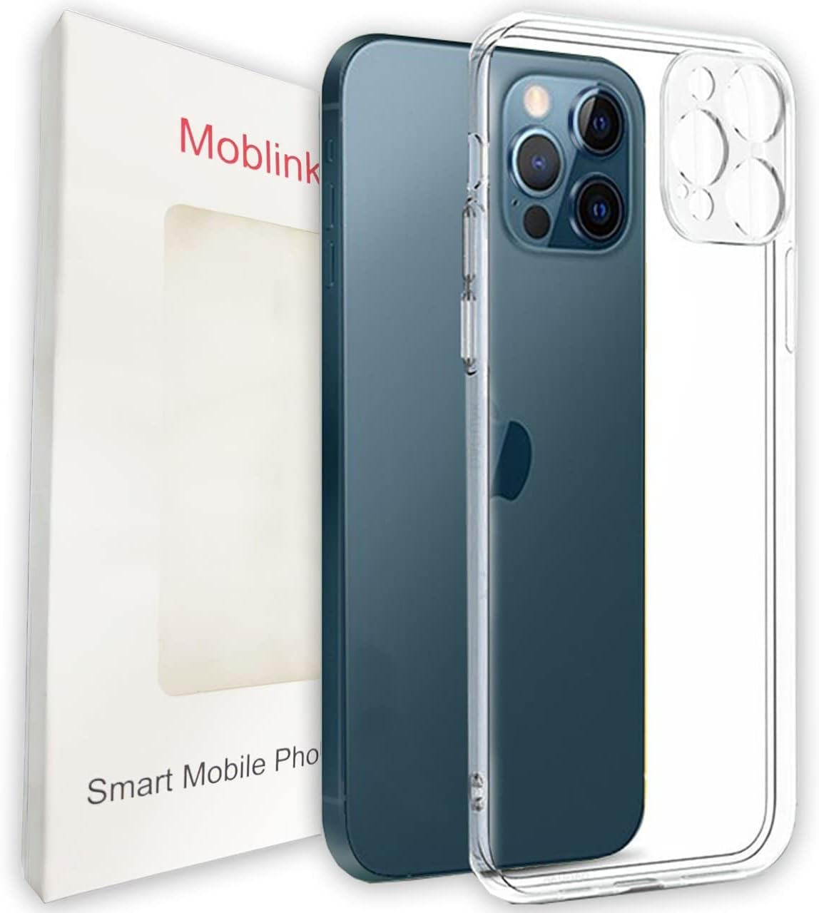 Moblink - Phone case Clear Edge Thin Slim Hard TPU Clear Drop Protection Designed iPhone [Anti-Yellowing] Silicone Shockproof Compatible with iphone 13 pro max