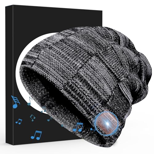 Bluetooth Beanie, Bluetooth 5.2 Comfortable and Warm Beanies Hats...