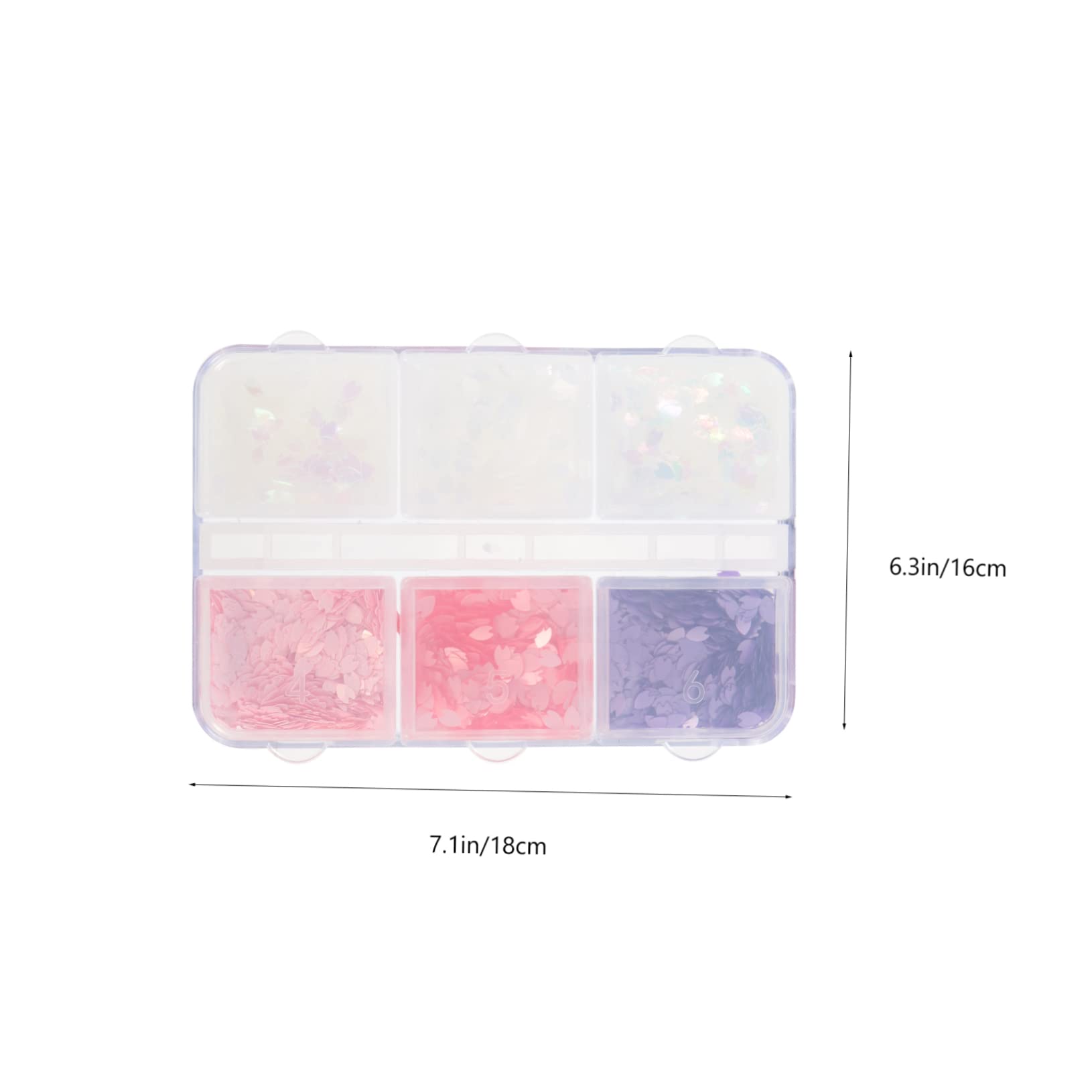 minkissy 4 Set Di Glitter Per Unghie Paillettes - Decorazioni Per Nail Art Per Ragazze Ornamenti Per Manicure Per *4