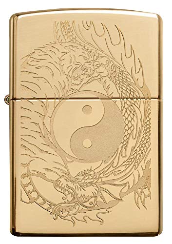 Encendedor Zippo diseño Tigre y Dragón miniatura 2