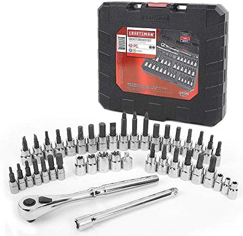 Craftsman 42 pc. Hex and Torx Bit Socket Super Set, 1/4 and 3/8 in. Drives