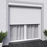 VOLET MOUSTIQUAIRE Volet Roulant alu électrique Filaire H220 cm x L240 cm Blanc