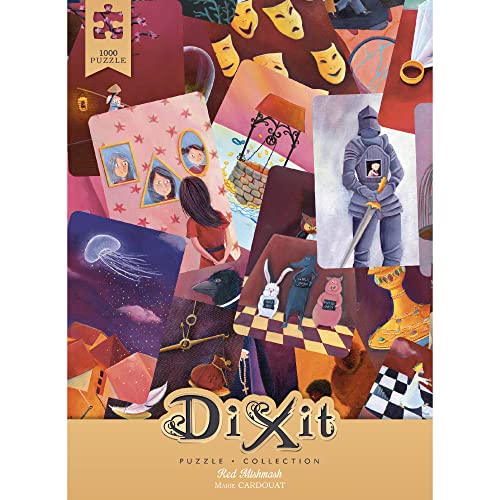 Libellud | Dixit Puzzle Collection | Motif : Red Mishmash | 1000 Pièces | Format : 48 x 68 cm | À partir de 14 Ans | Neutre linguistique