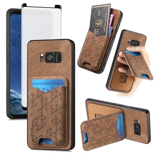Coque S8 Plus Asuwish idéale au bureau comme en voyage teinte marron