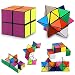 Autrix Magic Star Cube Transforming Geometric Puzzle Toys for Kids and Adults(2 Pieces)