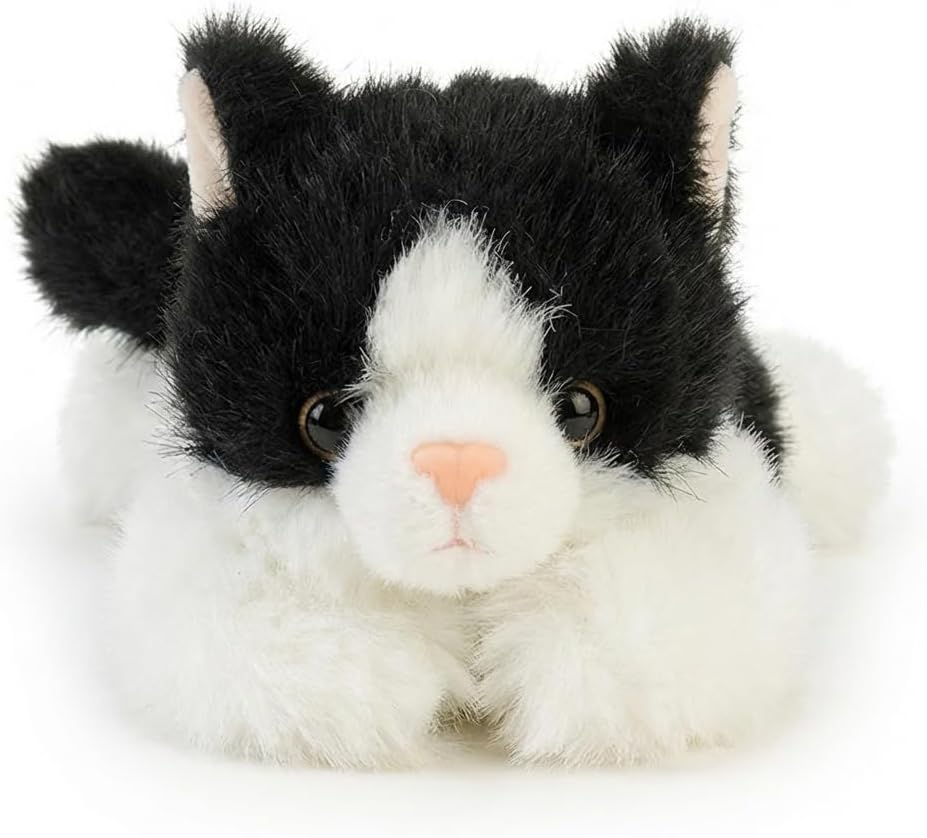 8" Cute Black Cat Stuffed Animal - Soft Plush Toy Gift for Kids image 3