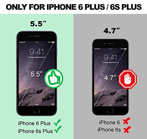 Silverback For Iphone 6S Plus Case Clear With Ring Kickstand, Iphone 6 Plus Case, Protective Soft Tpu Shock -Absorbing Bumper Shockproof Phone Case For Apple Iphone 6/6S Plus -Clear #TOP1