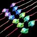 YINTAO 12PCS Colorful LED Sparkle Plastic Conch Whistle Necklace and Shining Pendants