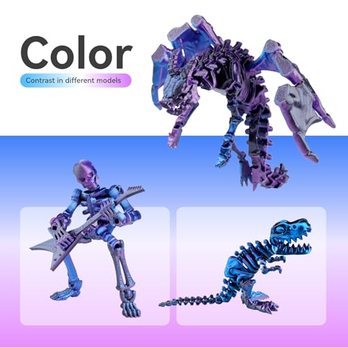 Image of Chitu Systems Conjure Tricolor Silk PLA Filament, Christmas Black Blue Purple Filament, Using Reusable Spool Compatible with Bambu Lab Refill Filament, 1.75±0.02 mm 3D Printer Filament 1KG /2.2lb