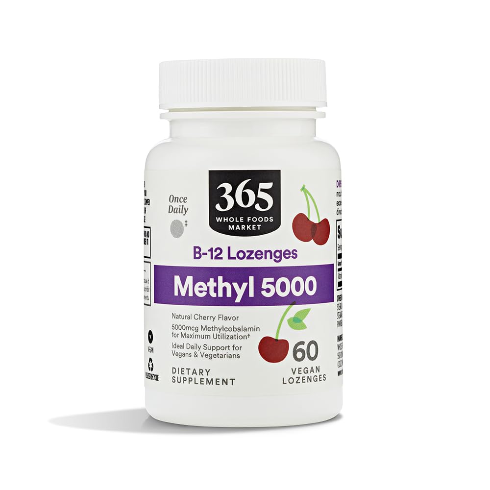 365 by Whole Foods Market, Methyl B-12 5000Mcg Cherry, 60 Lozenges