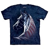 The Mountain Men's Patriotic Horse Adult T-Shirt