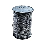 BCY 62 Braided Center Serving Black/White .018 100 yds.