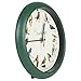 Mark Feldstein, Audubon Singing Bird Clock, 8 Inch, Green