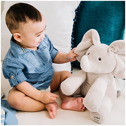 Gund Baby Fox In A Box, Animated Plush Activity Toy & Baby Official Animated Flappy The Elephant Stuffed Animal Baby Toy Plush For Baby Boys And Girls, Gray, 12" #TOP6