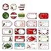 Tinksky 144 Natale autoadesivo regalo adesivi 24 modelli assortiti Santa Pupazzi di neve Natale albero cervo Natale Festival anniversario matrimonio regalo decorativi Etichette Adesivi