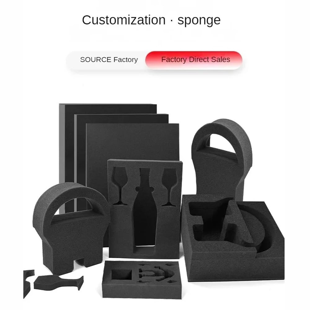 Foams Insert, 50x30cm High Density Foam Pad Toolbox Shock-Absorbing Sponge Sheet Hard Flight Case Shadow Foams Insert Tools Organizer 45x35cm 1PC(L 50cm x W 30cm,H 3cm)
