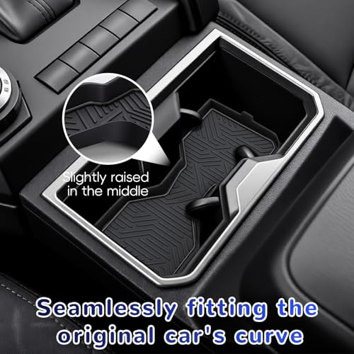 Portavasos para Toyota Tacoma 2024-2026 de silicona negro miniatura 2