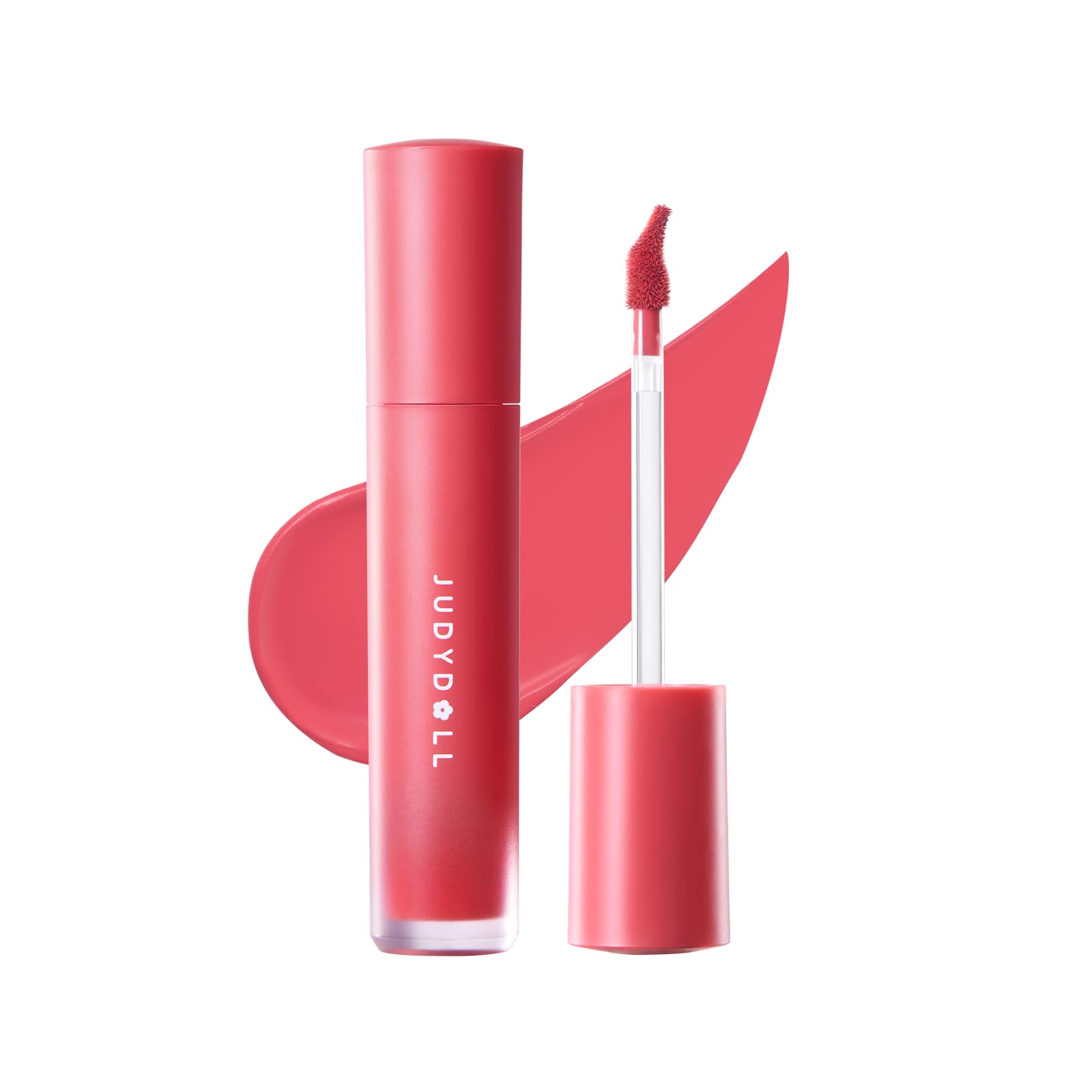 JUDYDOLL Silky Matte Lip Ink, Long Lasting Transfer-Proof Liquid Lipstick, Waterproof Lip Tint with 4 Moisturizing Ingredients, Non-Sticky, High Pigment (05 ROSY INK)