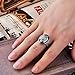 YuLiu Vampire Ring,FunDiscount 18mm Retro Vintage Vampire Diaries Daylight Walking Signet Damon's Ring Finger Ring Oval Stone Punk Antique Ring Cool Simple Band,Gift (1Pcs)