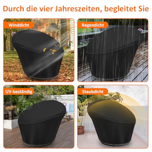 Housse de protection pour fauteuil papasan étanche et durable