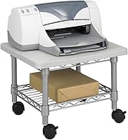 Vista 2 de Safco 5206GR - Soporte para fax/impresora/fax (19 x 16 x 13-1/2 horas), color gris