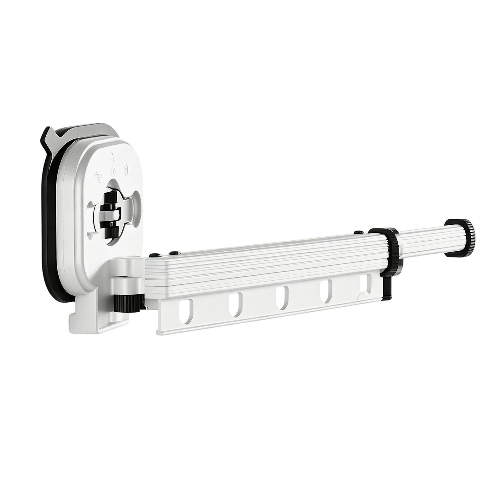 Genérico Tendedero De Ropa Colgador de Aluminio Plegable y Extensible con | Tendedero Secador De Pared Para Ropa Adecuado Para En Salón Baño Apartamento Hotel Viaje Camping Y Negocios